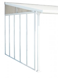 Panneau latéral pour toit terrasse 3m blanc