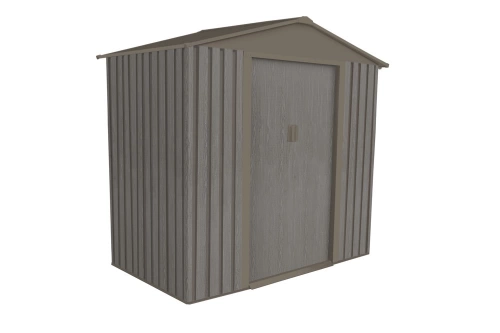 Abri jardin métal - Aspect BOIS VIEILLI 64 - 2,43 M²- GRIS