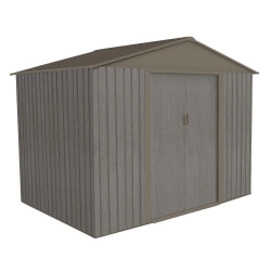 Abri jardin métal -  Aspect BOIS VIEILLI 86 - 4,72 M²- GRIS