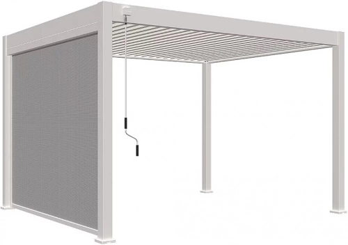 Store latéral motorisé - 3M - Ombréa S2 - Blanc