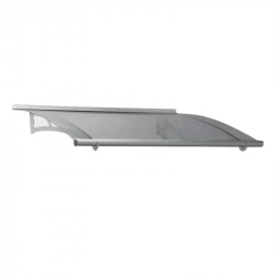 Marquise transparente en polycarbonate avec kit de fixation