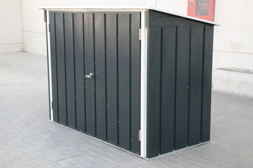 Abri vélos Duramax Métal 0,33mm 2,05M² avec kit ancrage - Anthracite