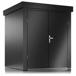 Abri de jardin - taille M - Anthracite - 190x190x213 - acier