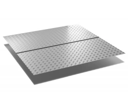 Plaque de sol pour abri de jardin - taille S - 108x108 - Aluminium strié