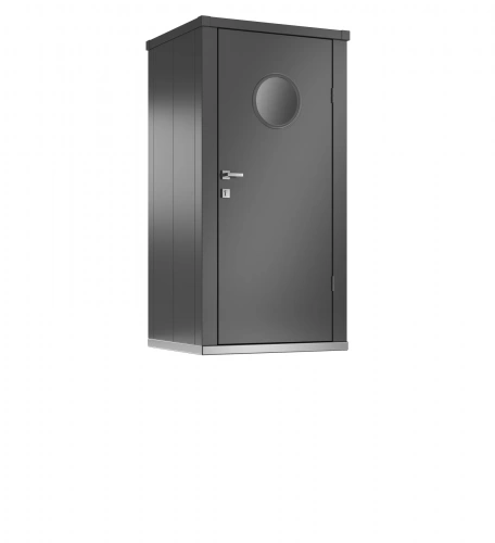 Armoire à outils avec hublots - taille S - Anthracite -  97 x 84 x 194 - acier