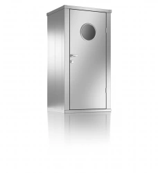 Armoire à outils avec hublots - taille S - Argent -  97 x 84 x 194 - acier