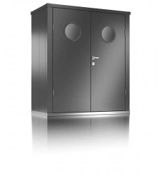 Armoire à outils avec hublots - taille L - Anthracite -  170 x 84 x 194 - acier
