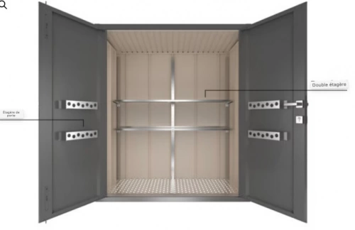Ensemble d'aménagement intérieur pour armoire à outils Guardi - taille L - Acier