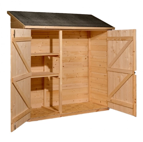 Abri mural de rangement avec étagère