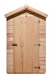 Abri Eden WC Double Pente – Épicéa Massif 16 mm – Plaques Ondulées Bitumées – Avec Plancher