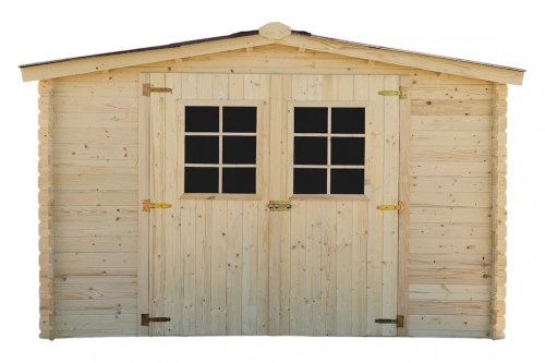 Abri Alpina Double Pente – Épicéa Massif 20 mm – Plaques Ondulées Bitumées Rouges – Sans Plancher