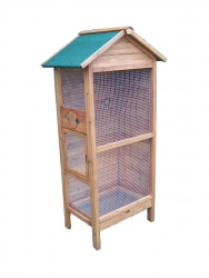 Cage à oiseaux - POH775 – 0,42 m² – Idéale pour 3 à 4 oiseaux