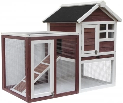 Poulailler PO 1206 – 0,76 m² – 2 à 3 poules – Bois de Sapin – Toit Bitumé