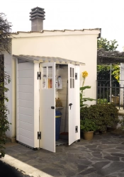 Abri de Jardin EVO 100 – 1,32 m² – Résine et Toit ABS – Avec Plancher