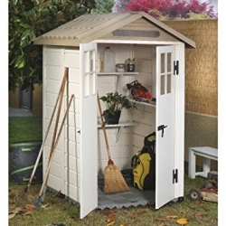 Abri de Jardin EVO 120 – 1,97 m² – Résine et Toit ABS – Avec Plancher
