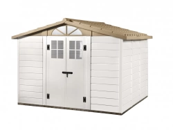 Abri de Jardin EVO 280 – 8,06 m² – Résine et Toit ABS – Avec Plancher