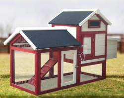 Poulailler PO 1562 – 0,94 m² – 2 à 3 poules – Bois de Sapin – Toit Bitumé