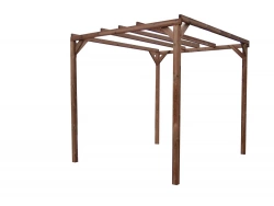 Pergola 8,88 m² – Bois Thermochauffé – Toit Plat