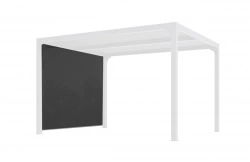 Rideau latéral gris pour pergola bioclimatique PER 3630 BI et PER 2430 BI - 3 m