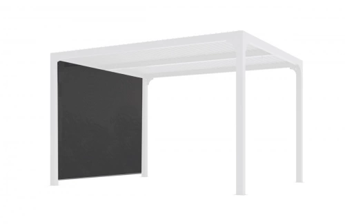 Rideau latéral gris pour pergola bioclimatique PER 3630 BI et PER 2430 BI - 3 m