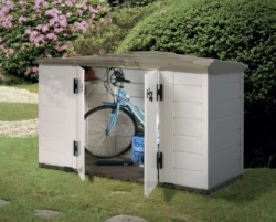 Coffre de Jardin BOX EVO 200 – 1 800 L – Résine et Toit ABS – Avec Plancher