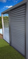 Ventelles latérales mobiles en aluminium pour pergola bioclimatique PER 3630 BI et PER 2430 BI - 3 m