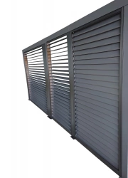 Ventelles latérales mobiles en aluminium pour pergola bioclimatique PER 3630 BI et PER 3660 BI - 3,60 m