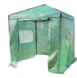 Serre Pliable avec bache - L.245xP.245xH.250 cm - Ouverture rapide