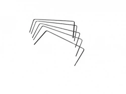 Agrafes de fixation métal – Lot de 100 – 20 x 20 x 20 cm – Fabrication Française – Sans plastique