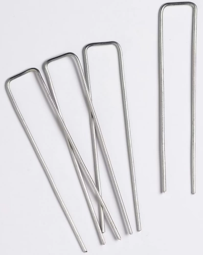 Agrafes de fixation métal – Lot de 20 – 14 x 3 x 14 cm – Fabrication Française – Sans plastique