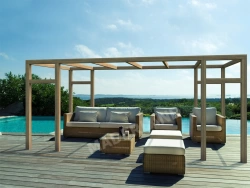 Pergola en bois autoportante - modèle GRANADA - 600 x 300 cm