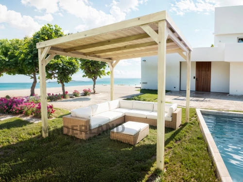 Pergola en bois autoportante – modèle DIJON – 600 x 400 cm