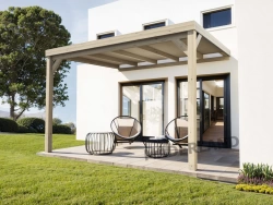 Pergola en bois adossée – modèle REIMS – 300 x 300 cm