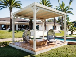 Pergola en bois autoportante – modèle STRASBOURG – 500 x 300 cm