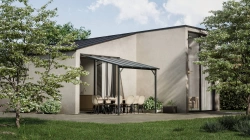 Pergola adossée Harmonie  3 X 3M - Anthracite