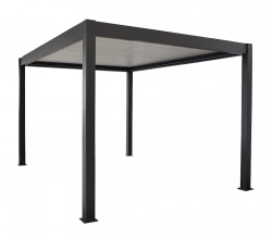 Pergola - Zephir Pool House 3x4 Alu et Lames - Gris