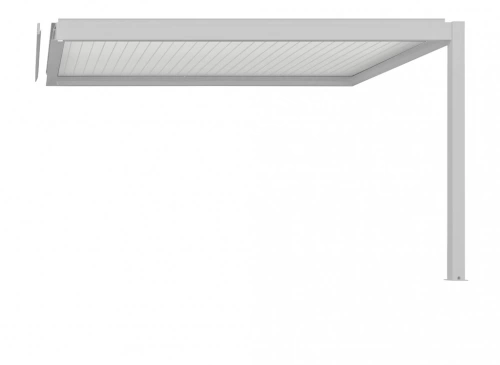 Pergola Bioclimatique Air 3x4 - Aluminium - Heat et Oak - Lames Graphite