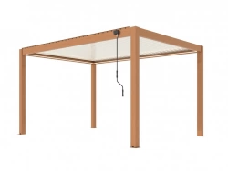Pergola Bioclimatique Mira 3x4 - Aluminium - Heat et Crème - Solaire
