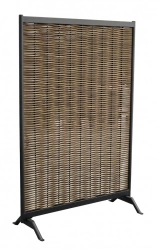 Claustra – MUSE – Graphite – Aluminium époxy / Wicker rond