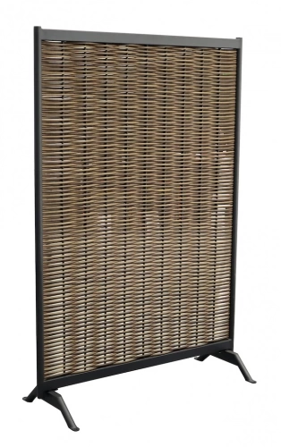 Claustra – MUSE – Graphite – Aluminium époxy / Wicker rond