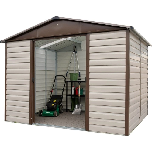 Abri Métal 86TBSL - S.H. T. 4,79 m² - H. 215cm - Gris chataîgne
