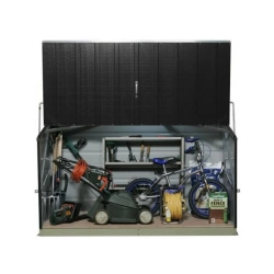 Coffre de rangement métal 1500L anthracite - 1,51m² utile - Storeguard