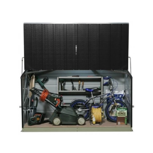 Coffre de rangement métal 1500L anthracite - 1,51m² utile - Storeguard