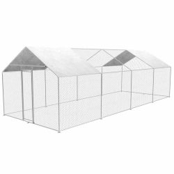 Enclos extérieur pour animaux - 3m x 8m x 2,5m